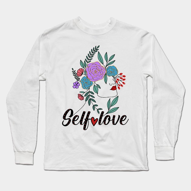 Self-Love Boho Lady Long Sleeve T-Shirt by Idanitee